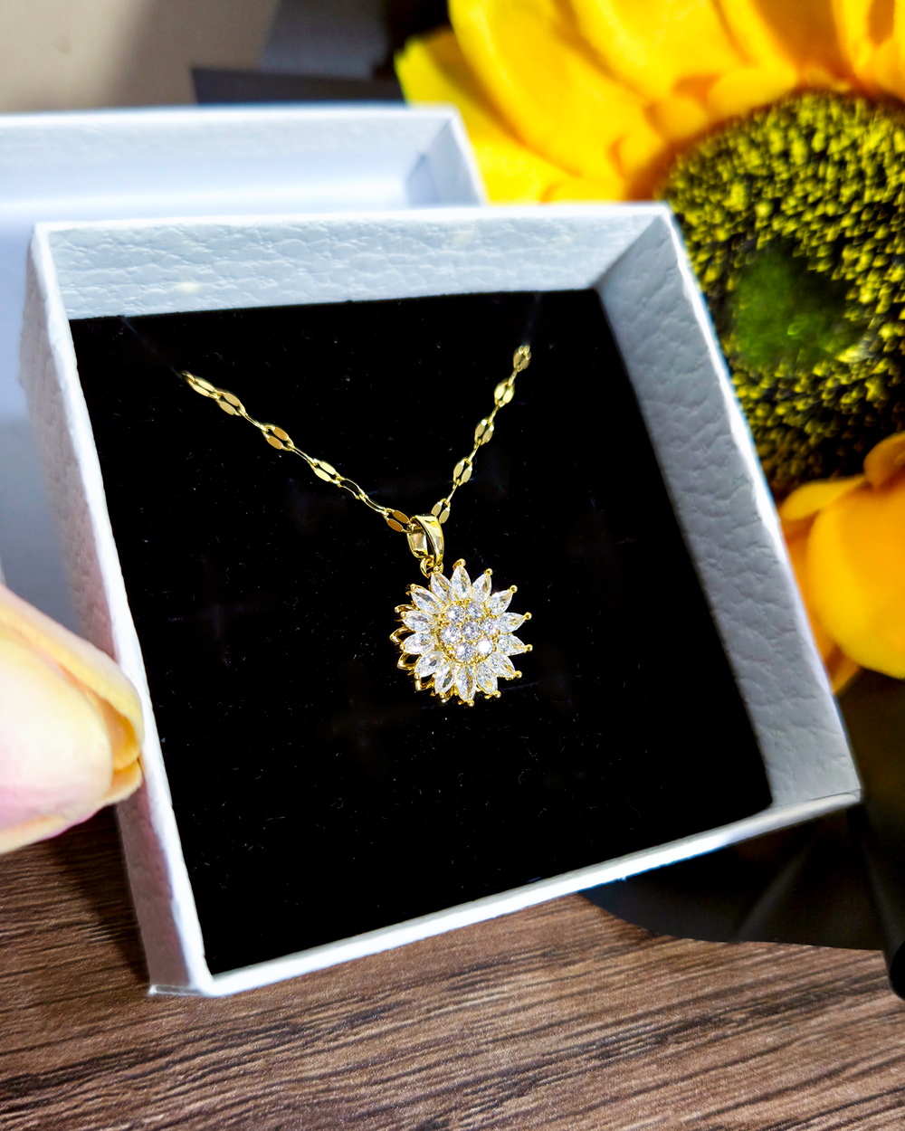 COLLAR GIRASOL GIRATORIO ORASHI