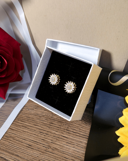 ARETES GIRASOL GIRATORIO