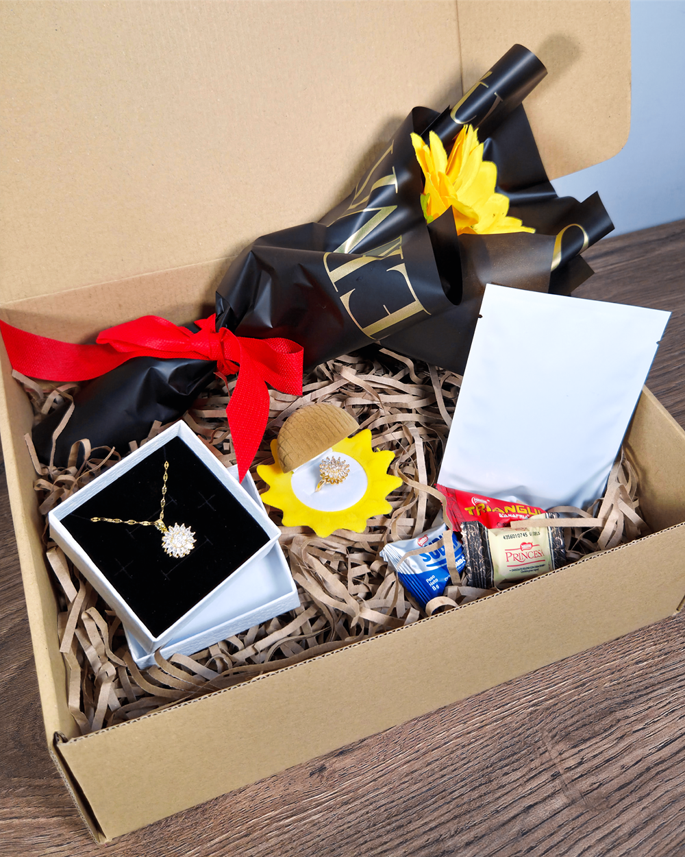 BOX DE REGALO GIRASOL GIRATORIO