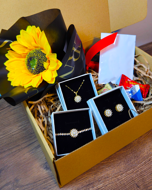 BOX DE REGALO SET GIRASOL GIRATORIO