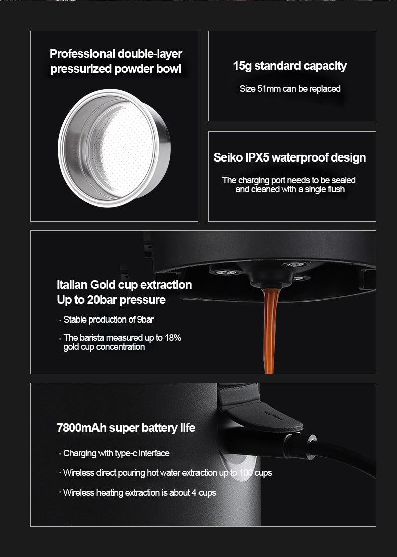 CAFETERA ESPRESSO PORTATIL PLUS